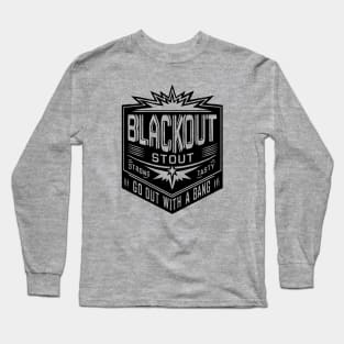 Deep Rock Galactic- Black Out Stout Inspired Logo Long Sleeve T-Shirt